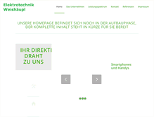 Tablet Screenshot of elektro-weishaeupl.de
